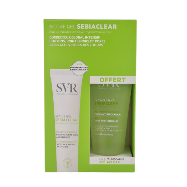 SVR Sebiaclear Active Gel 40ml + Gel 55ml Offert