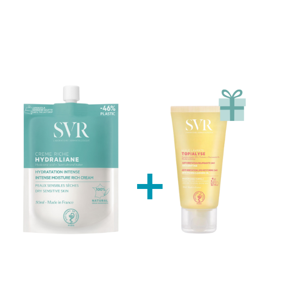 Pack SVR Hydraliane Crème Riche + Huile Topialyse offerte