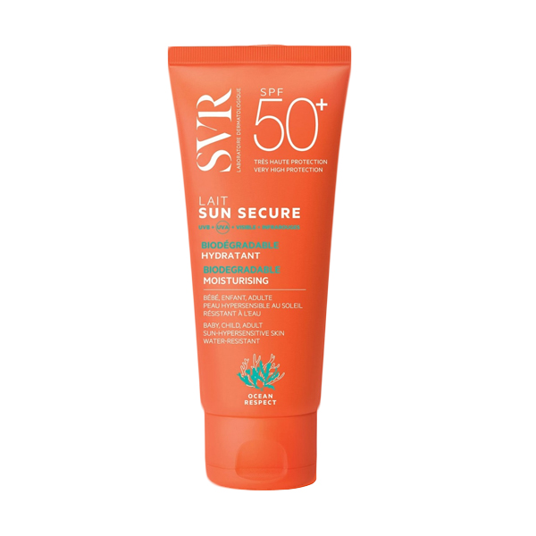 Lait solaire SVR Sun Secure SPF50+ hydratant pour corps : bébé, enfant, adulte