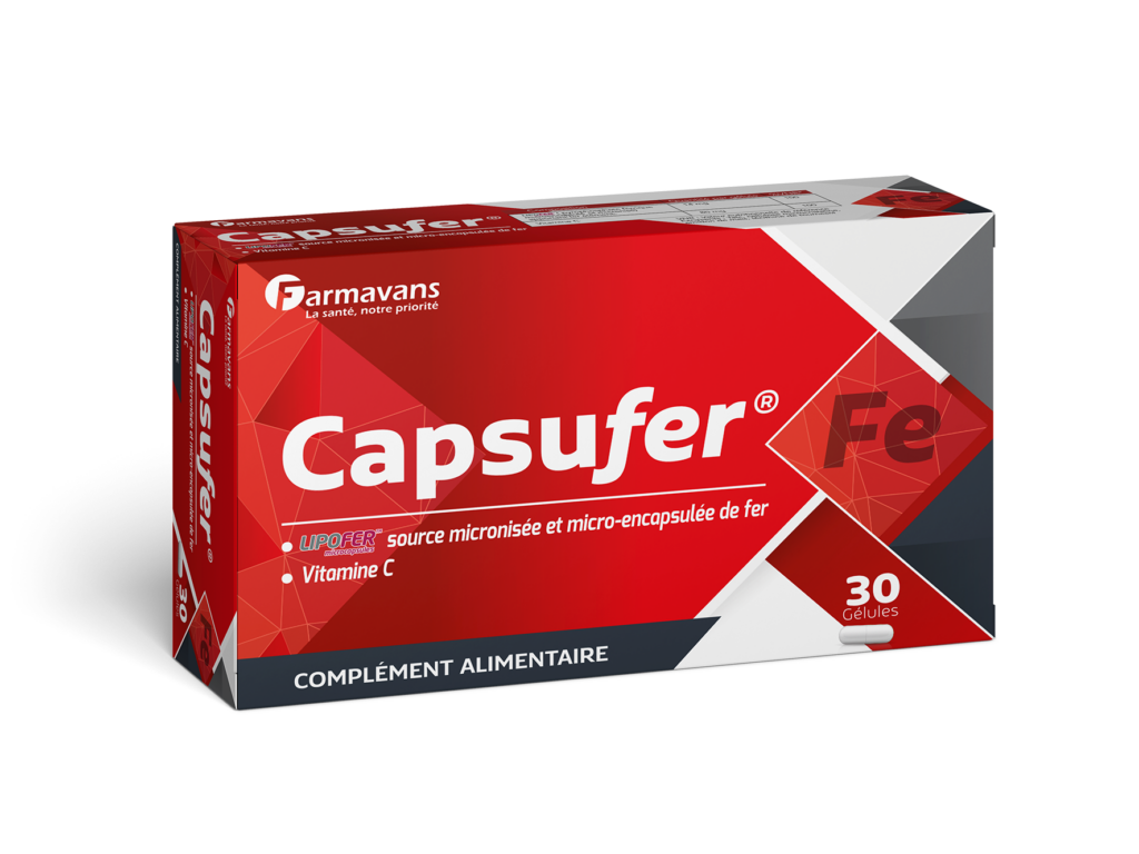 Capsufer Fer Vitamine C 30 Gélules