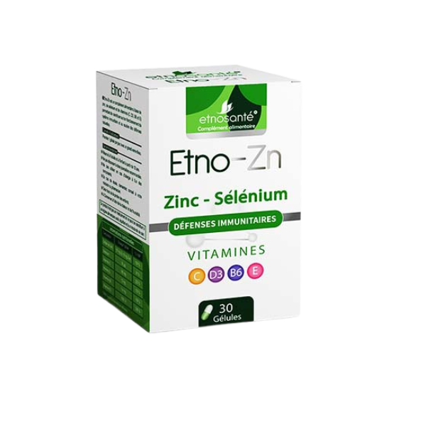 Etno-Zn Zinc et Sélénium 30 Gélules en Tunisie