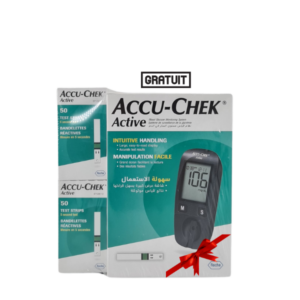 Accu-Chek Active : 50 Bandes + Appareil & 10 Bandes Gratuites