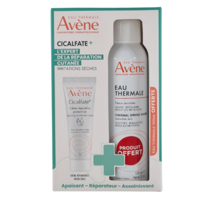 Avène Pack Cicalfate+ : Crème 100ml + Eau Thermale 150ml Offerte