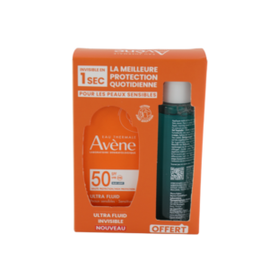 Avene Ultra Fluid SPF50+ 50ml avec Gel Cleanance 100ml offert