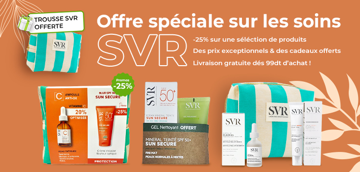 Packs de produits de la marque SVR en promotion en Tunisie