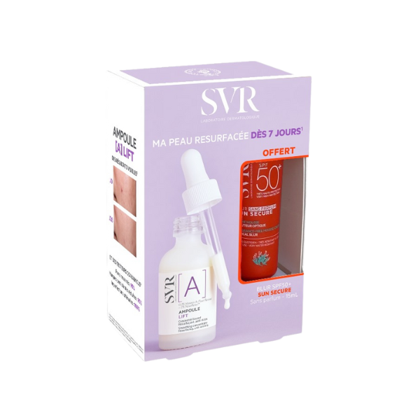 Pack SVR Lift A 30 ml pour rides et pores + Écran SVR Blur 15 ml offert