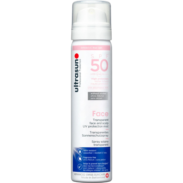 Spray solaire Ultrasun SPF50 pour visage et cuir chevelu - Tunisie