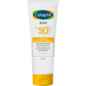 Écran solaire Cetaphil Light Gel SPF50+ pour peaux sensibles 100ml