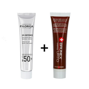 Filorga Ecran UV Defence SPF50+ et Brunex Urto Crème Dépigmentante Anti-Taches