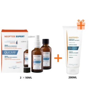 Pack Ducray Neoptide Expert : 2 Sérums + Shampooing Anti-Chute Offert